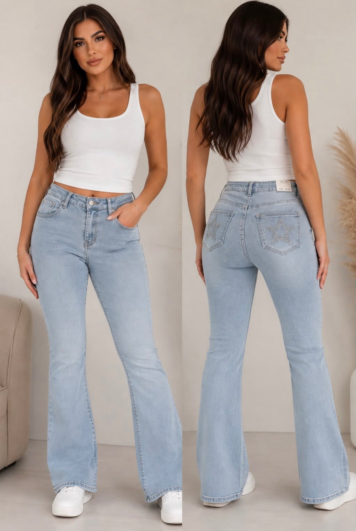Star Diamanté Jeans