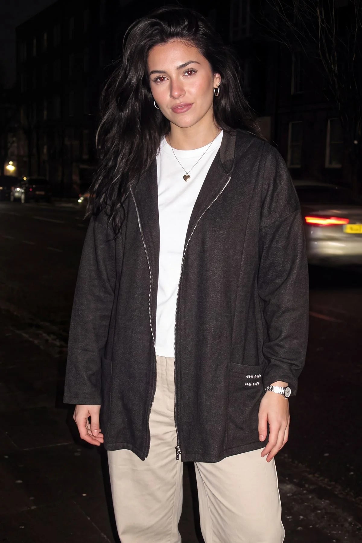 Textured Zip Hooded Jacket - 3 colours