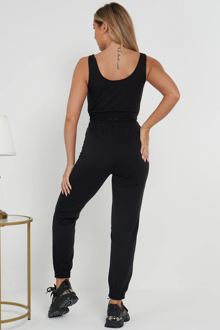 Crop Top Trouser Two Piece Loungewear