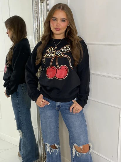 Cherry sweatshirts