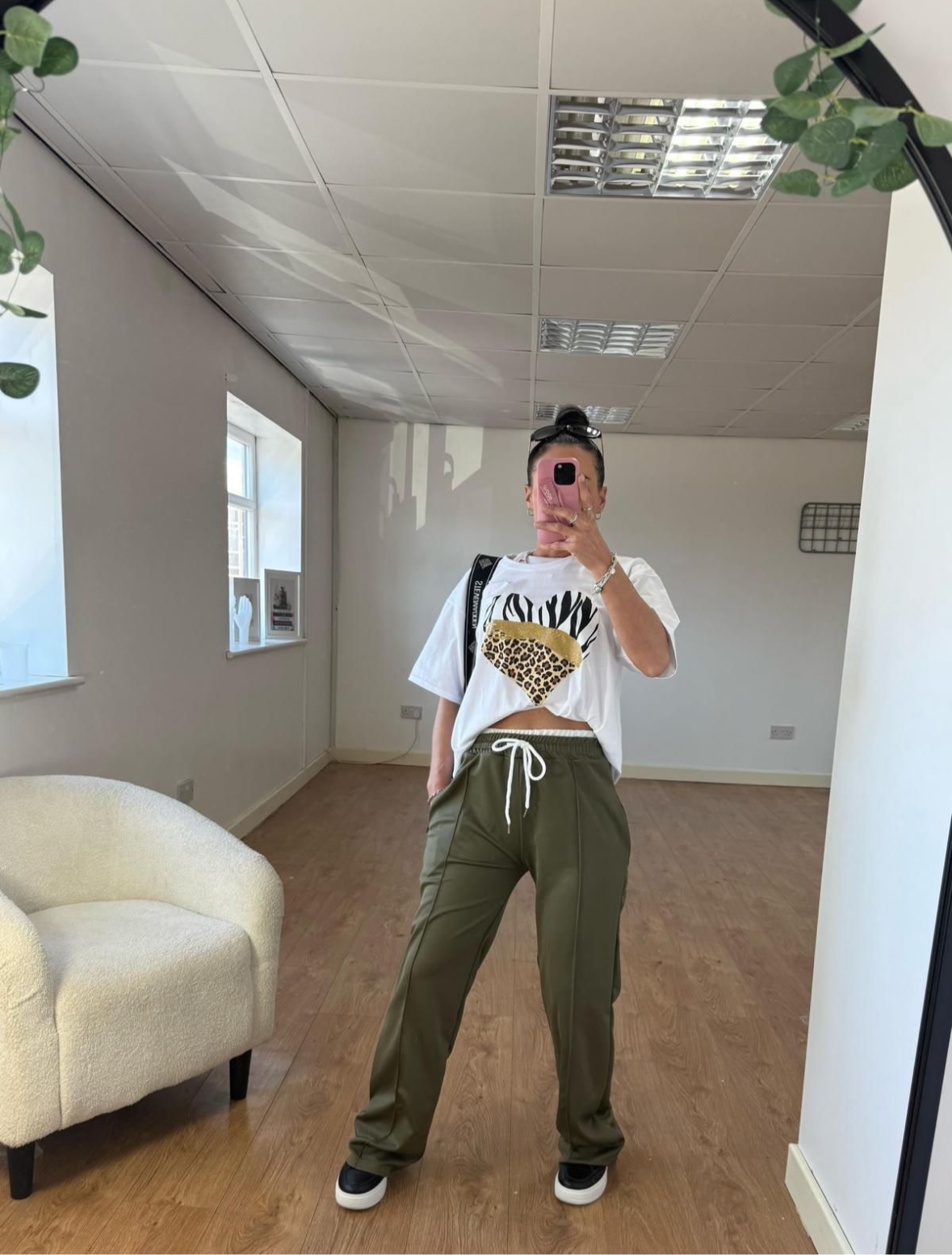 Wide Leg Drawstring Jogging Bottoms