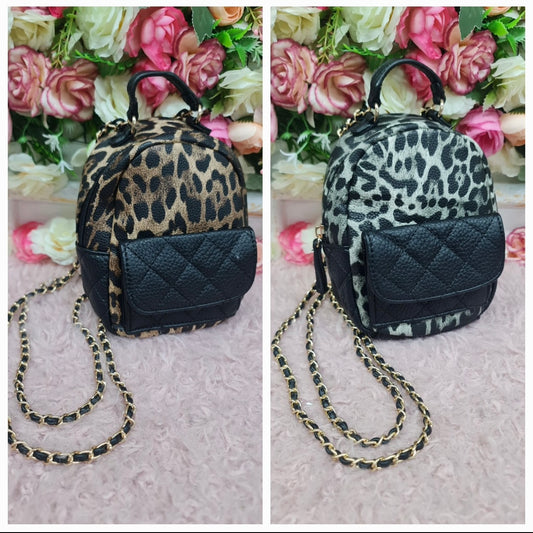 Leopard print bags