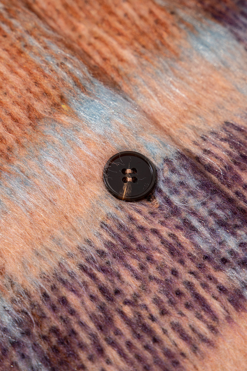 Plaid Print Collared Button up Jacket