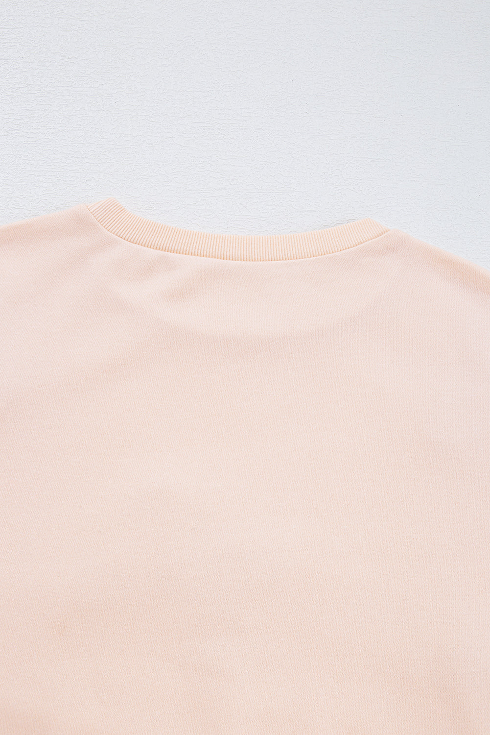 Parchment Embroidered Bow Lantern Sleeve Oversized Pullover Sweatshirt