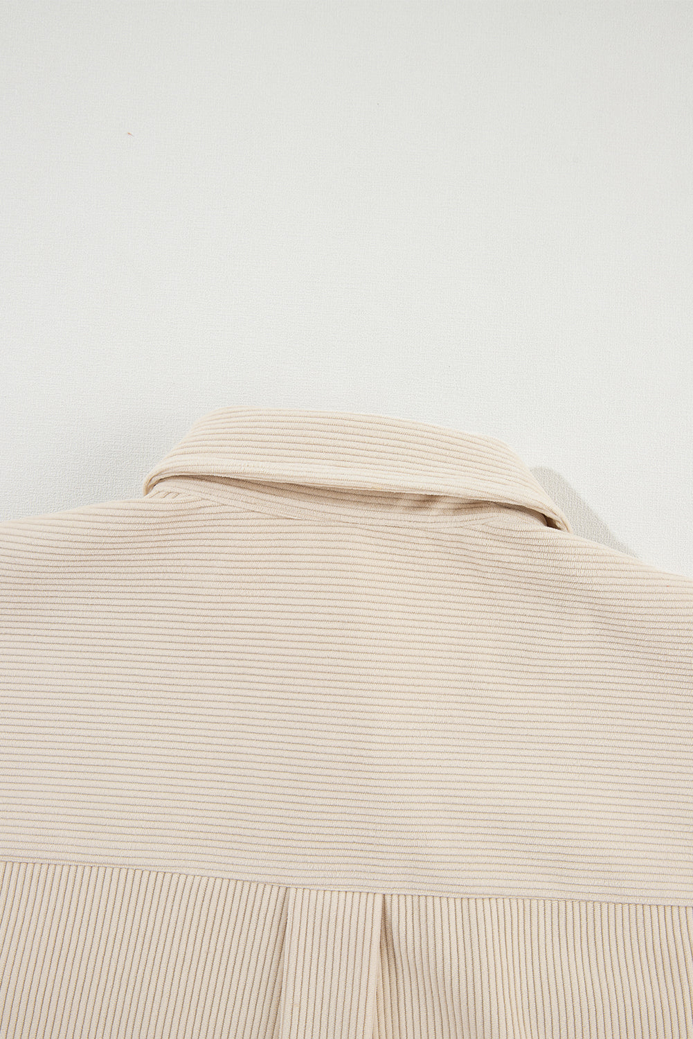Houndstooth Corduroy Patchwork Flap Pocket Shacket