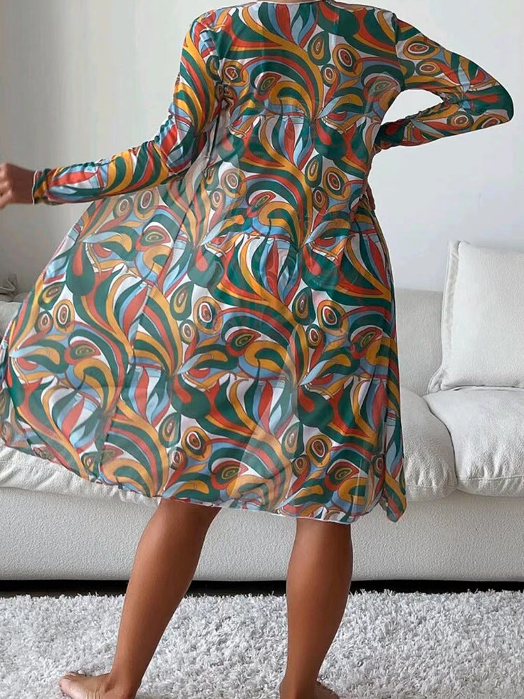 3pcs Bikini With Long Sleeve Coverup