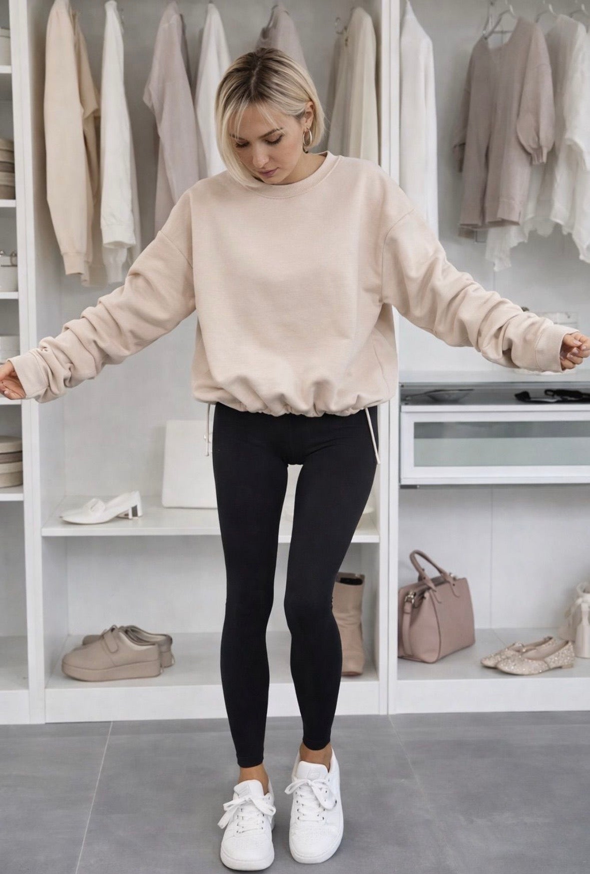 Ruffle Sleeve Sweatshirts