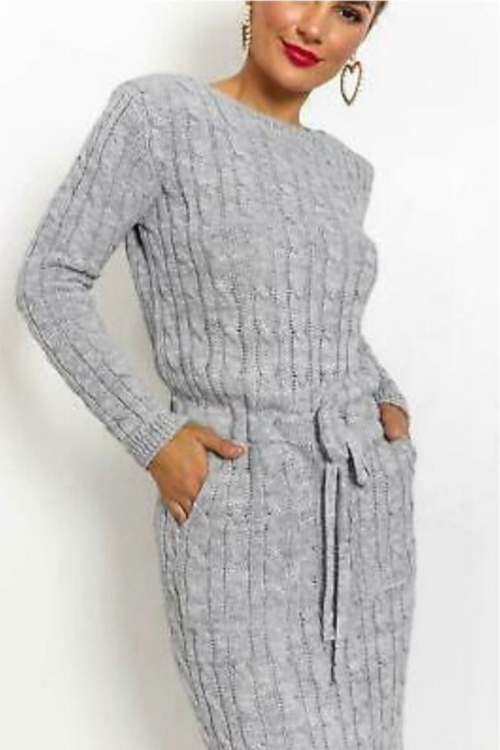 Knitted mid length dresses