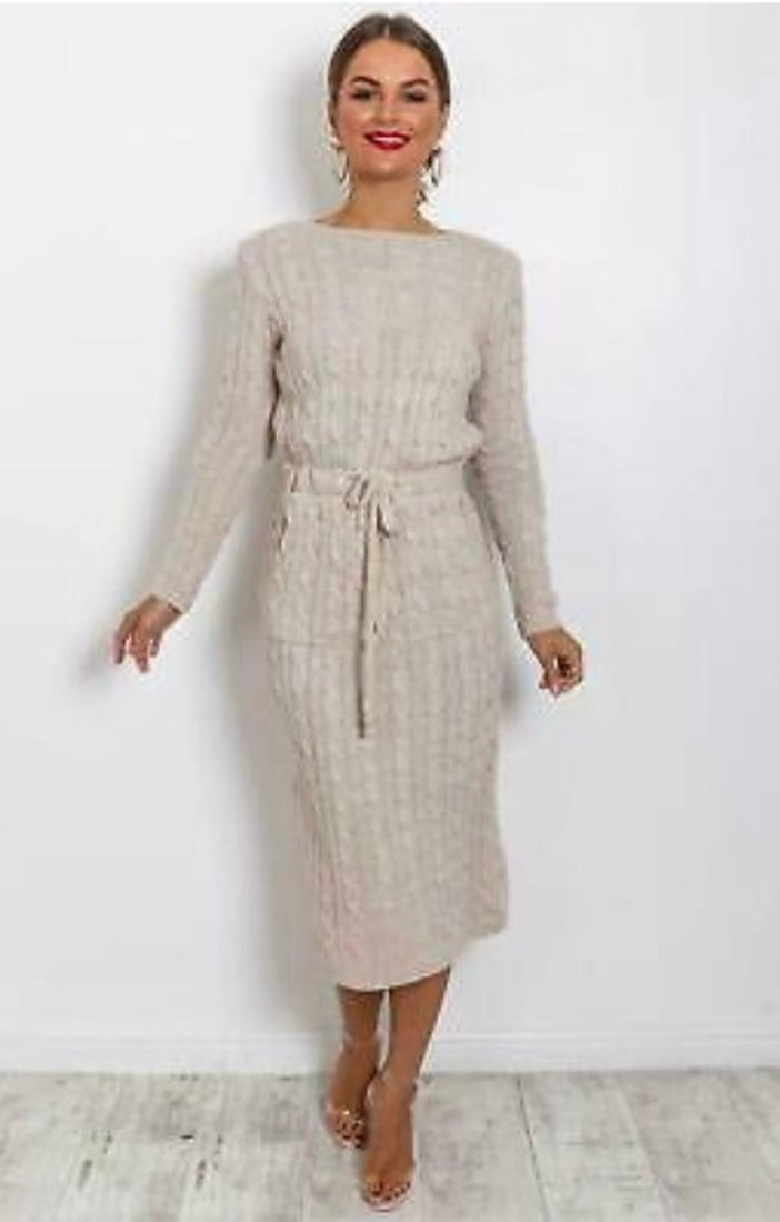 Knitted mid length dresses