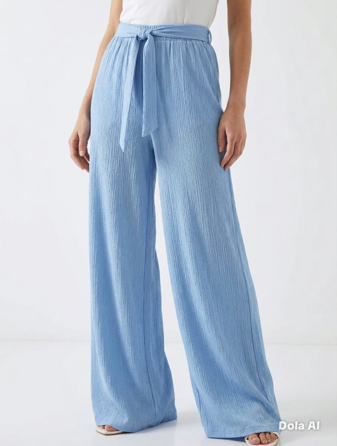 Summer Crinkle Palazzo Trousers