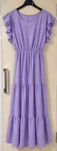 Ruffle Short Sleeve Dress