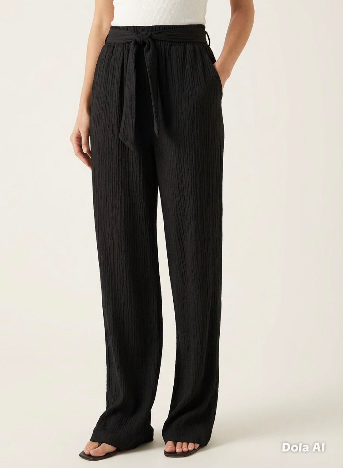 Summer Crinkle Palazzo Trousers