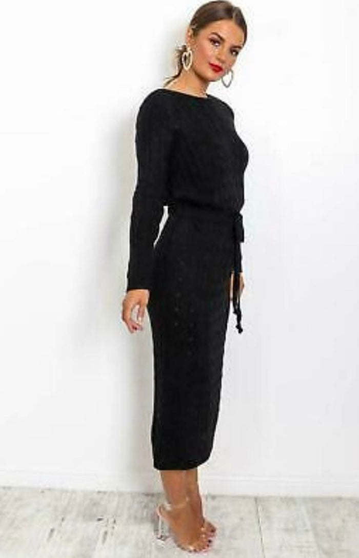 Knitted mid length dresses