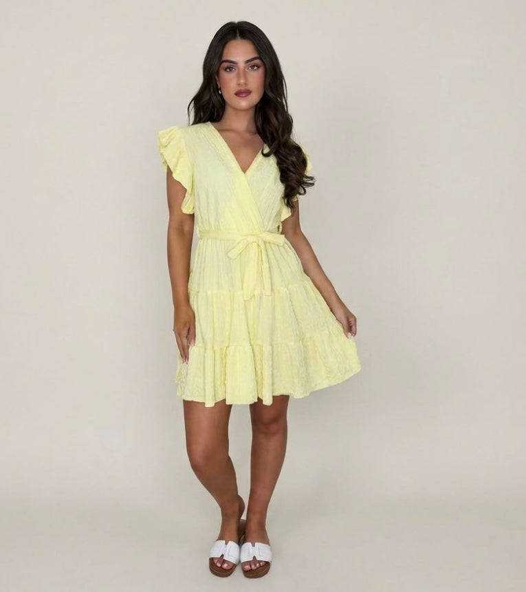 Ruffle Wrap Dress