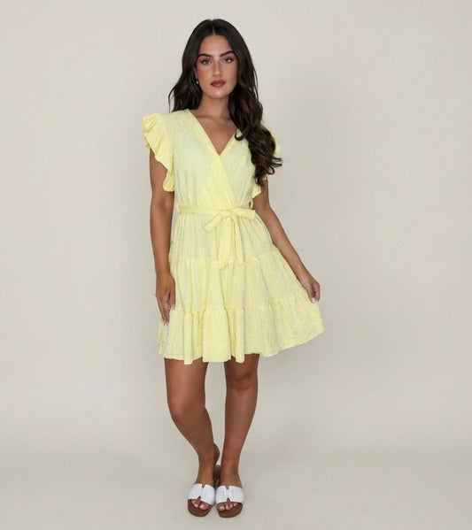 Ruffle Wrap Dress
