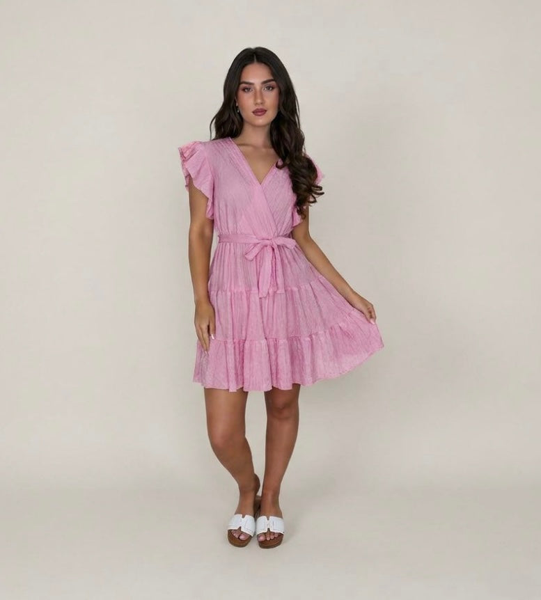 Ruffle Wrap Dress