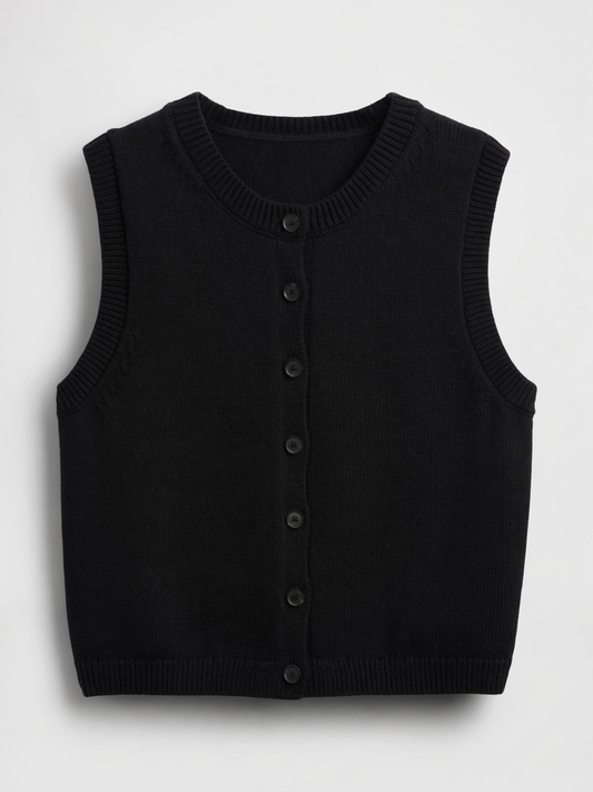 Black Button Up Cardigan