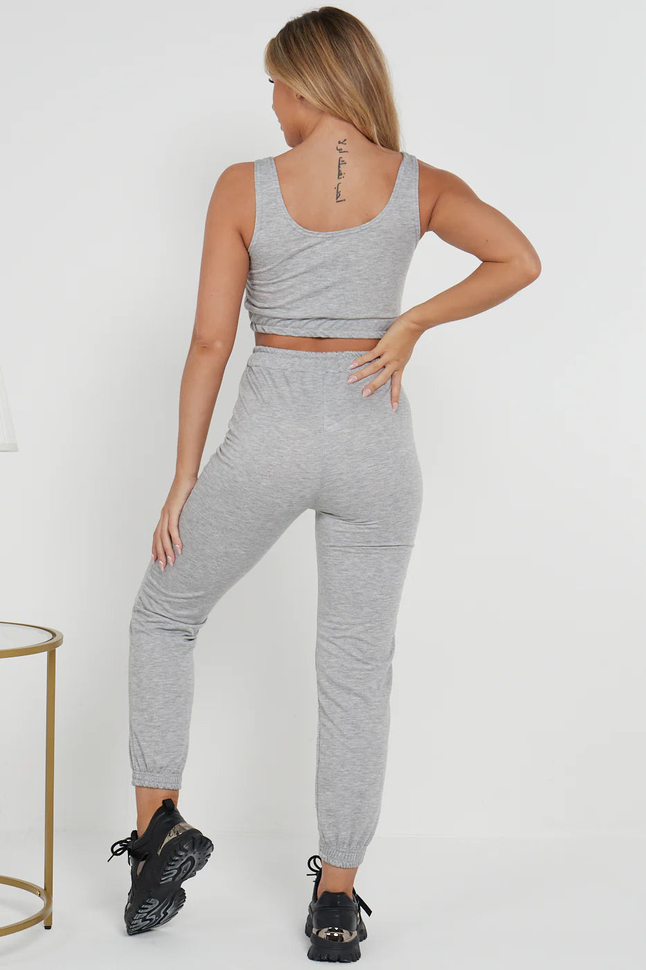 Crop Top Trouser Two Piece Loungewear