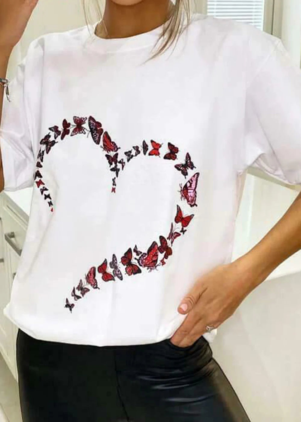 Butterfly heart t-shirt