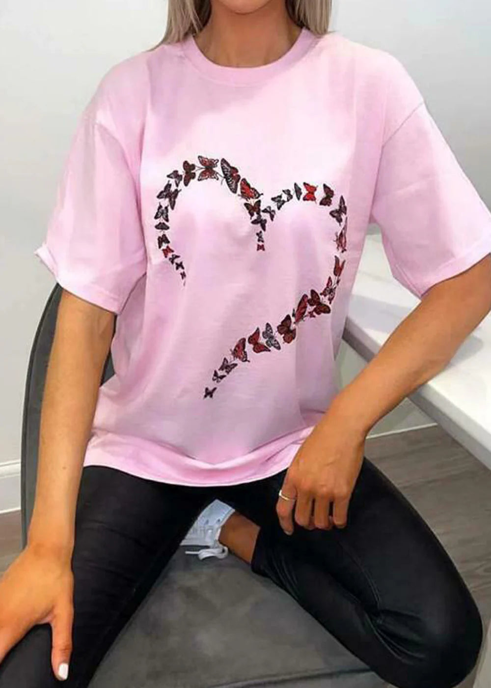 Butterfly heart t-shirt