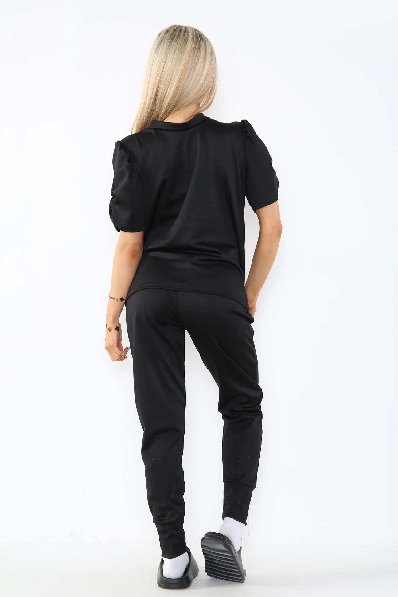 Ruched top and trousers sets