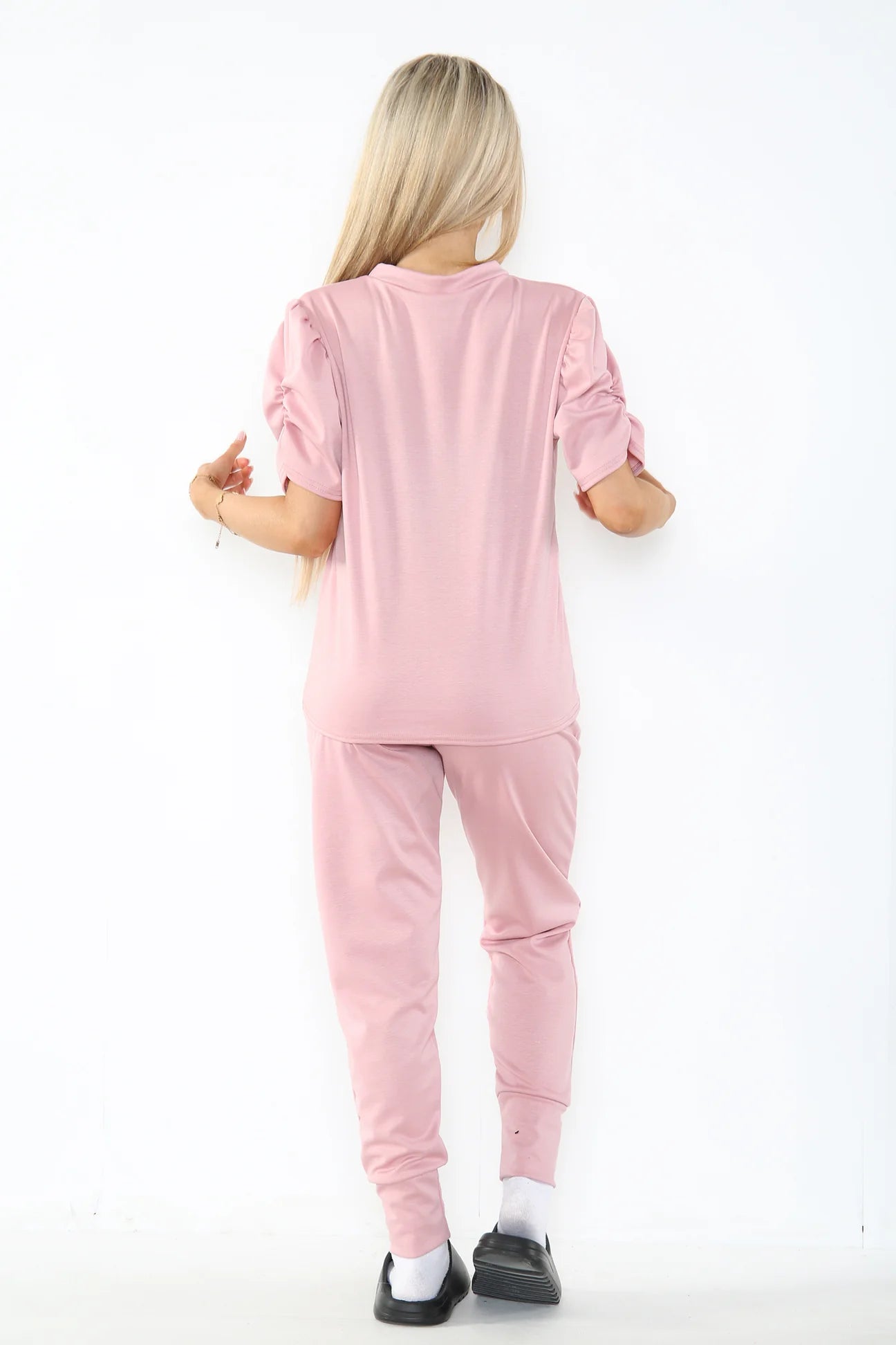 Ruched top and trousers sets