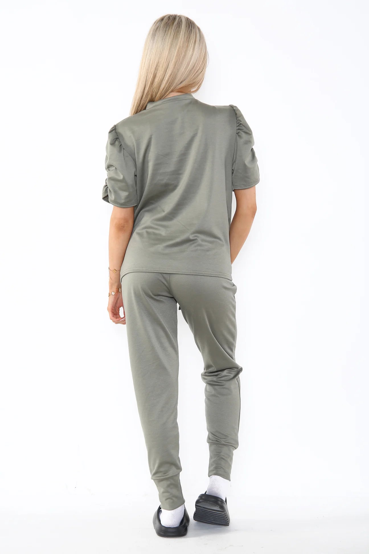 Ruched top and trousers sets