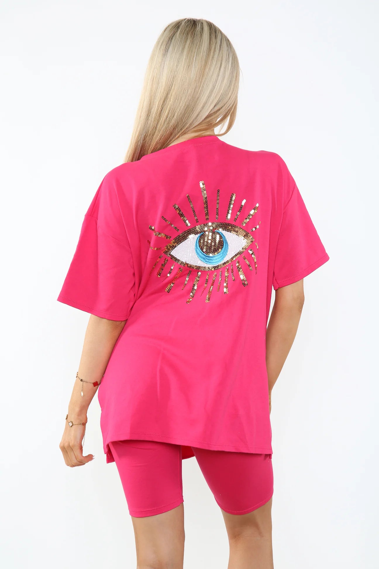 Sequin design cycling set