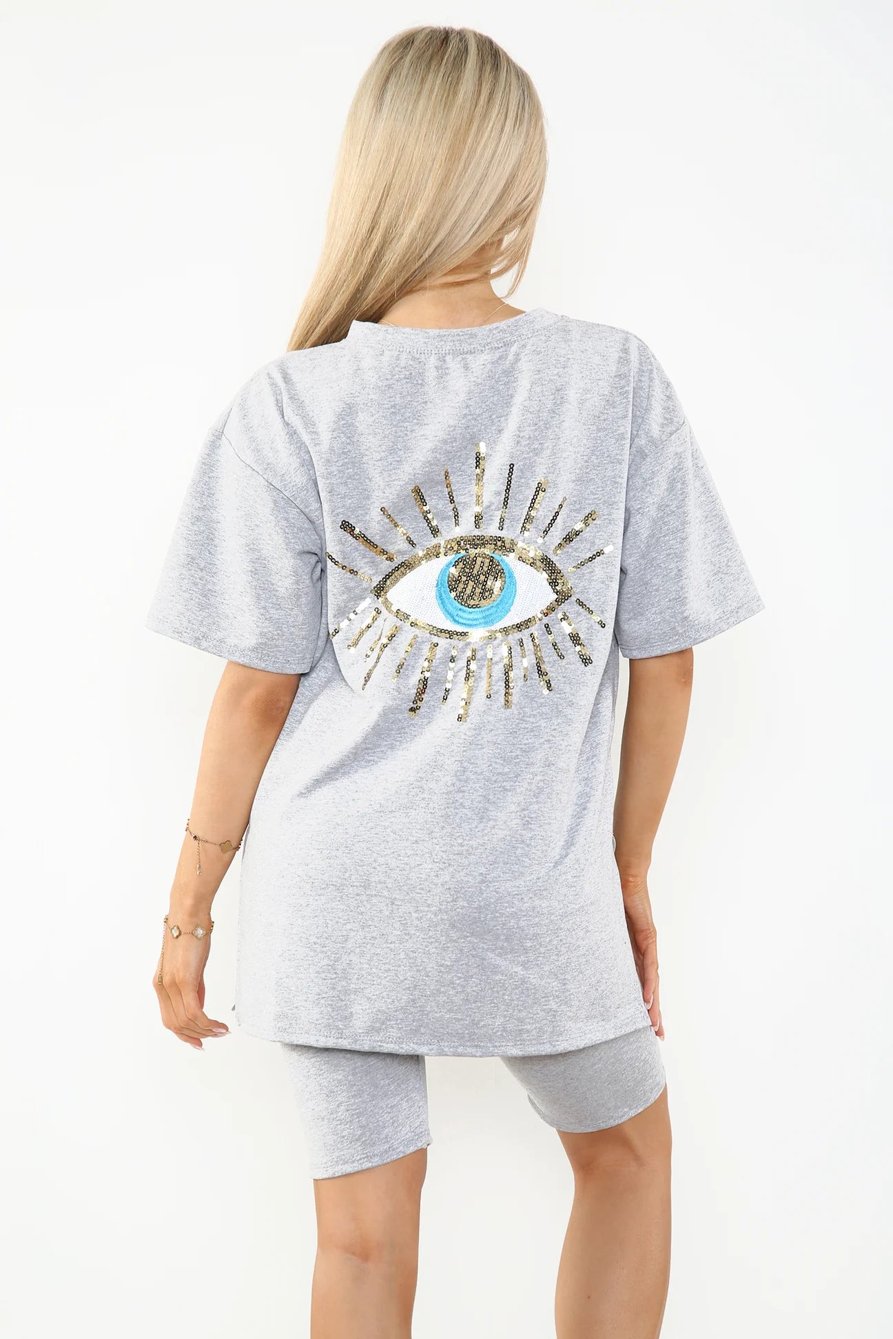 Sequin design cycling set