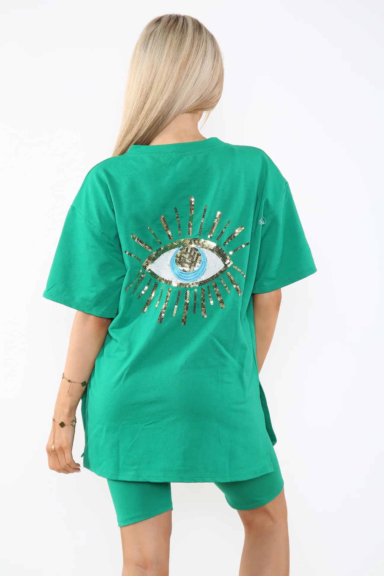 Sequin design cycling set