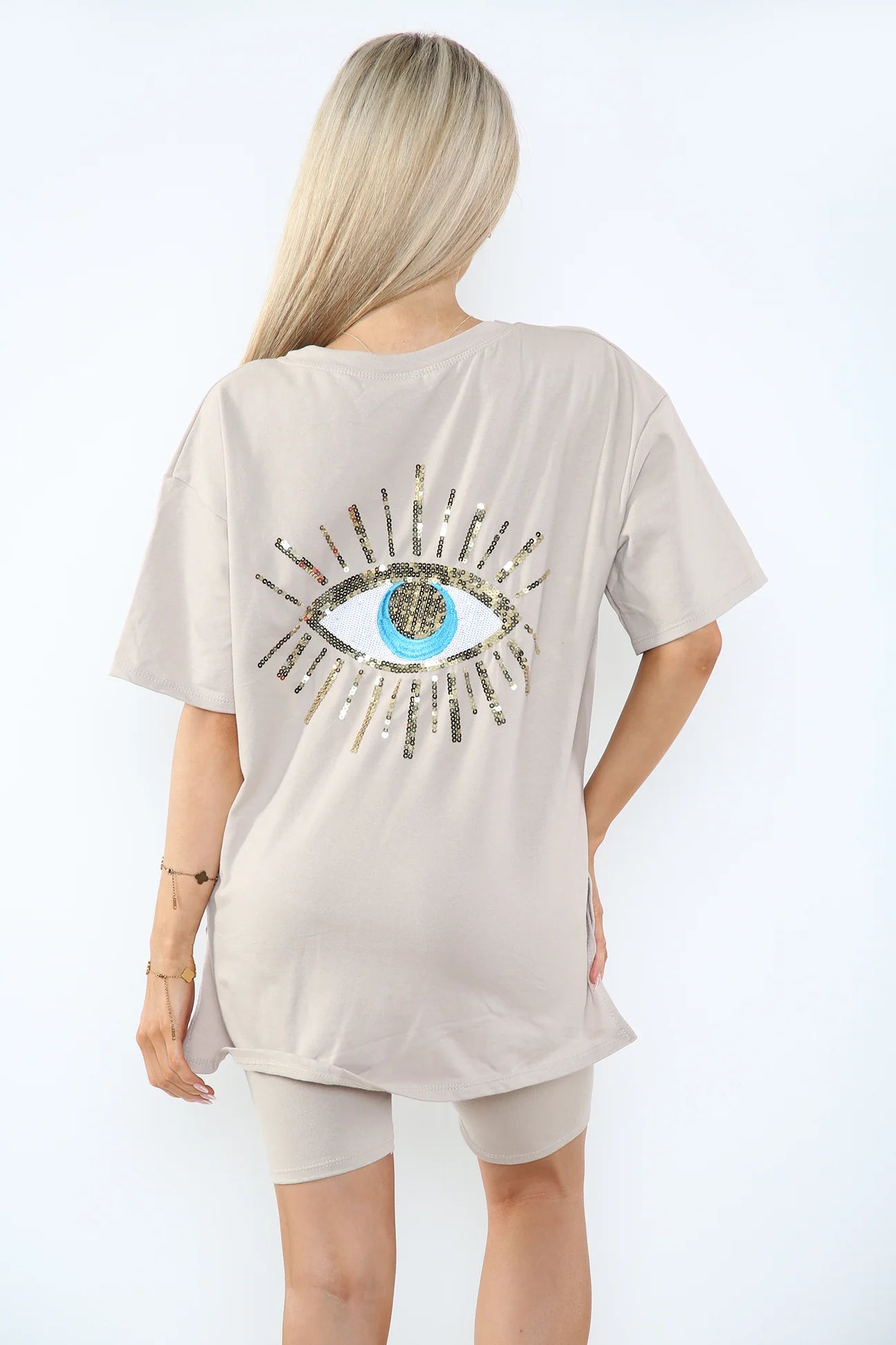 Sequin design cycling set