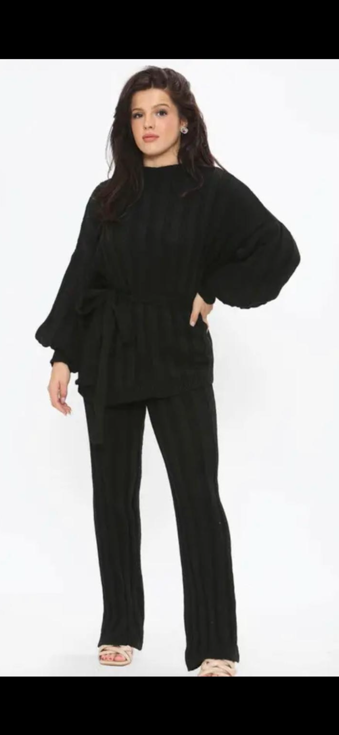 Tie waist lounge sets
