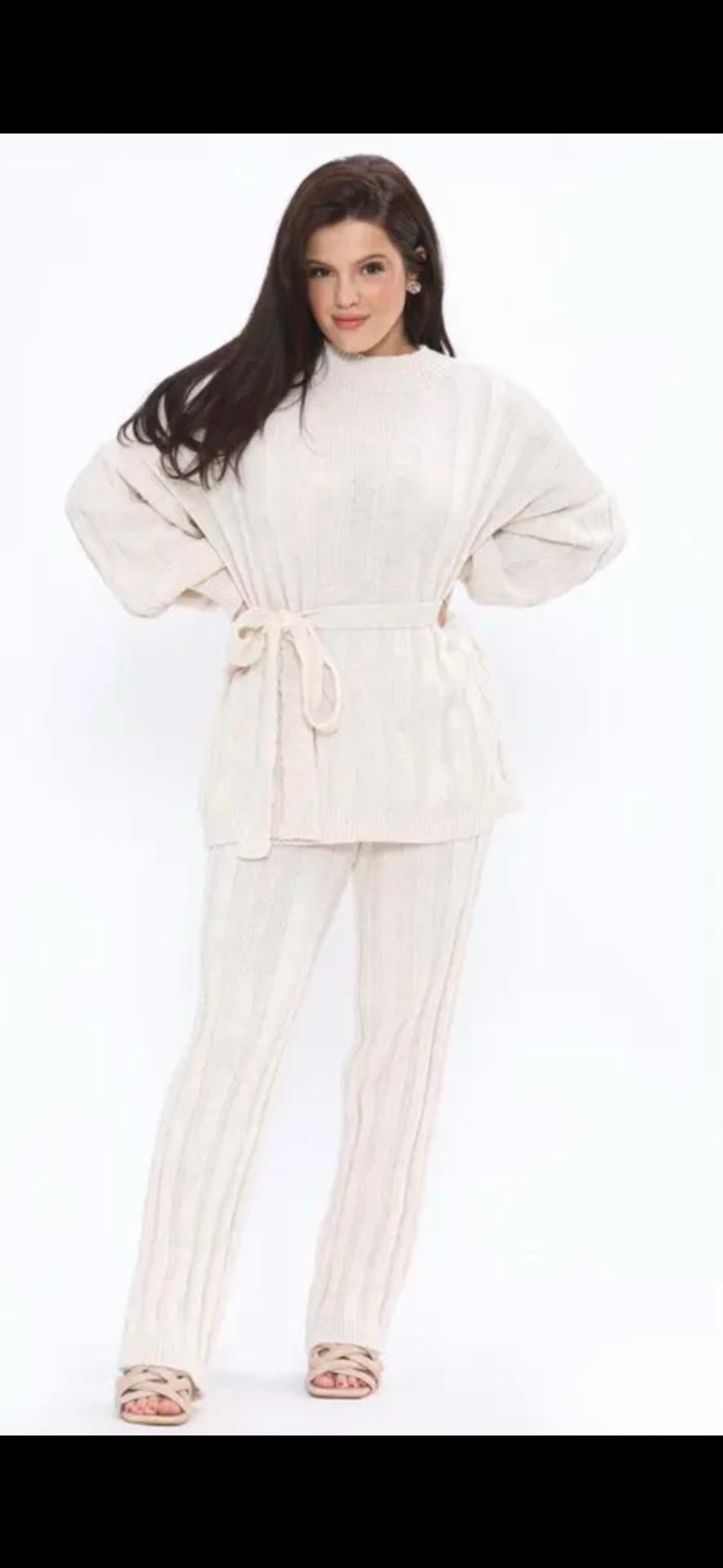 Tie waist lounge sets