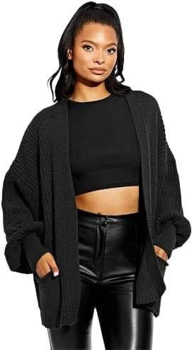Short balloon sleeve cardigans