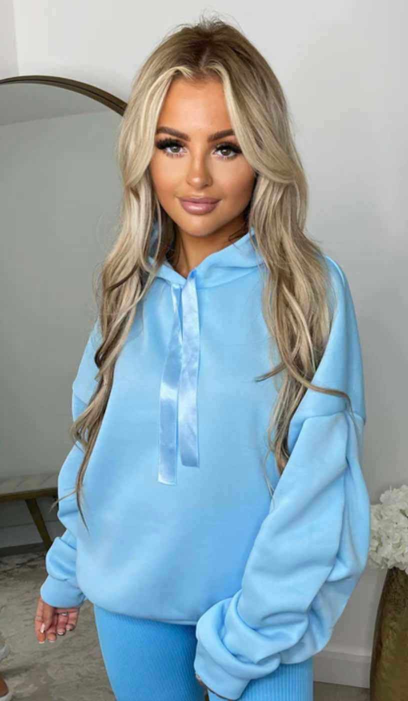 Ruffle sleeve hoodies