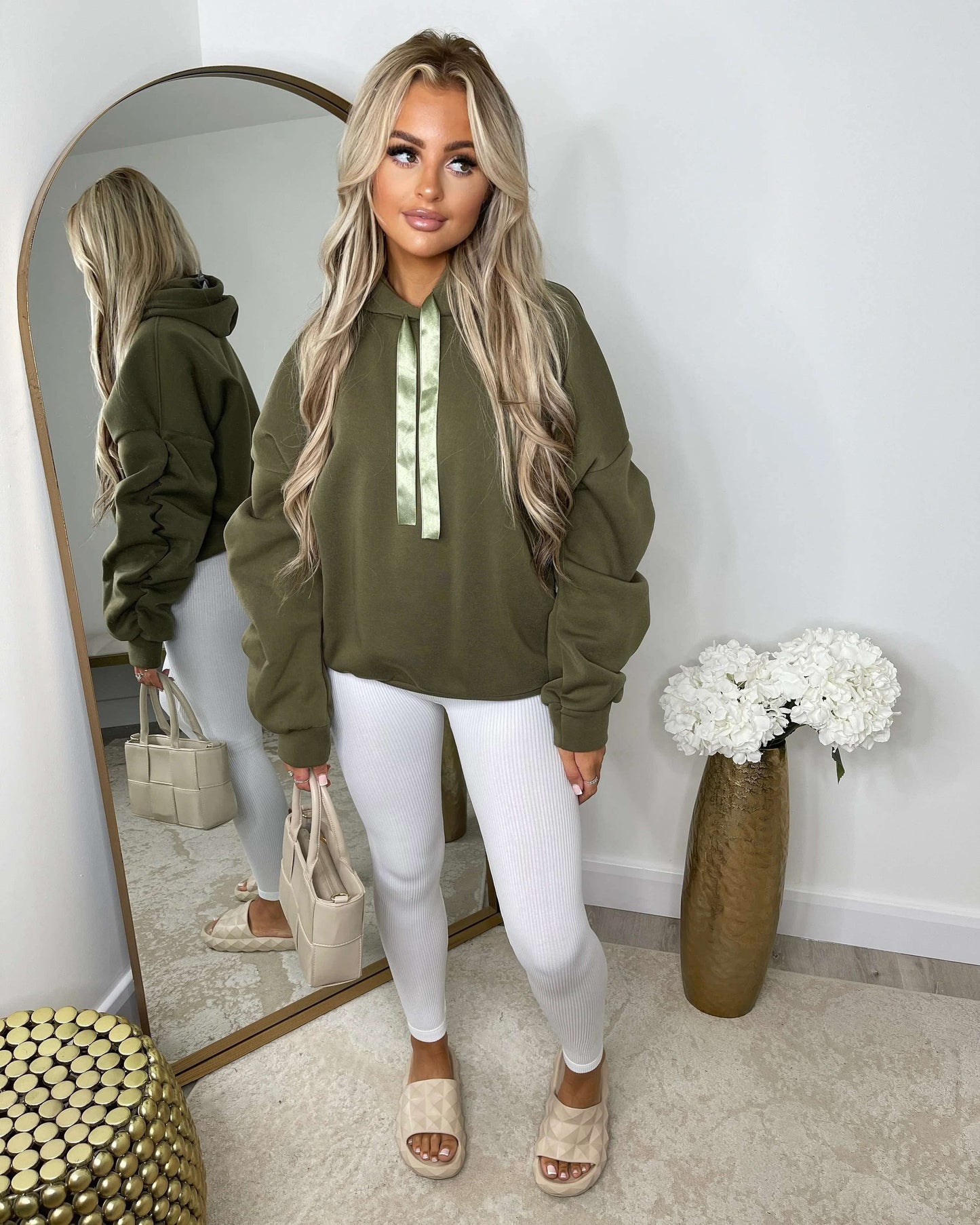 Ruffle sleeve hoodies