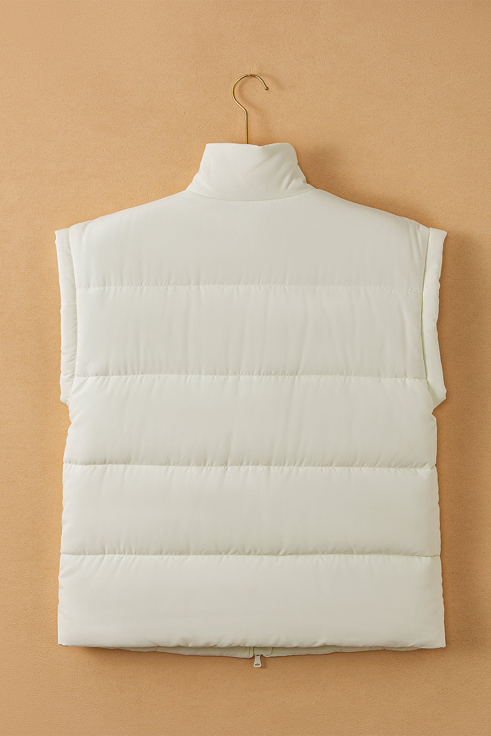 Zipper Stand Neck Oversized Puffer Vest