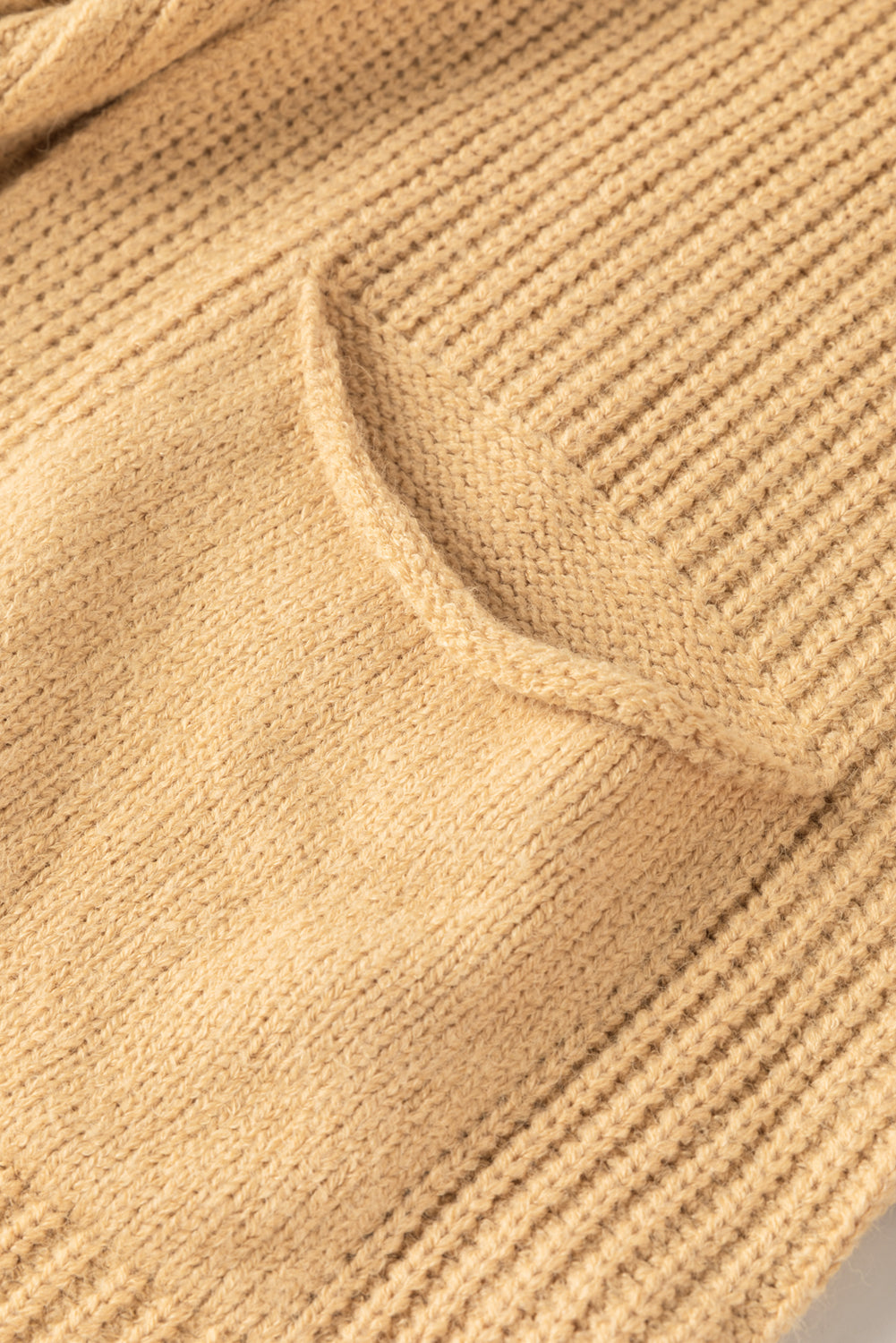 Oversized Fold Over Sleeve Open Front Cardigan